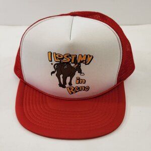 I Lost My A$$ in Reno Trucker Hat Donkey Vintage